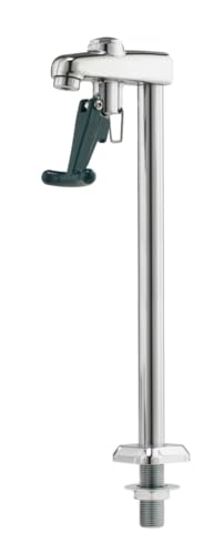 FSE 373-KR-16-138L Royal Series Push-Back Pitcher Filler, Deck Mount Glass Filler, Continuous On Latch, 12"H Spout, 1/2" NPS Male Inlet, Green Push-Back Arm, Low Lead Compliant, 1 Pack