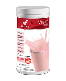 VESLIM SHAKE – ROSE KHEER FLAVOUR – 500 G| Meal Replacement Protein Powder for Weight Control & Management No Added Sugar, Dietary Supplement For Men & Women Appropriate Vitamins Added VESLIM SHAKE – ROSE KHEER FLAVOUR – 500 G| Meal Replacement Protein Powder for Weight Control & Management No Added Sugar, Dietary Supplement For Men & Women Appropriate Vitamins Added