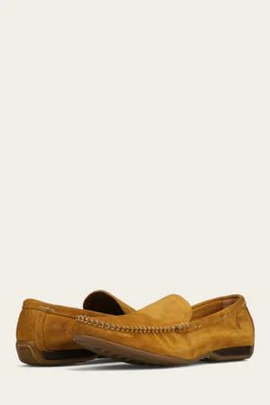 Frye Lewis Venetian Loafers for Men Hand-Crafted with Antique Pull-Up Leather with Moccasin Construction, Full Rubber Outsole, and Modified Heel4