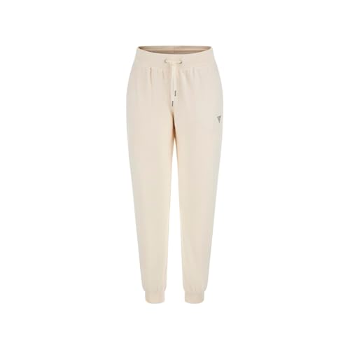 Pantalon de jogging couture Guess pour femmes, Crème, blanc, L
