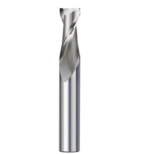Ddyspan End Mill High Speed Steel M2 Milling Cutter 2 Flutes Straight Shank CNC Router Bit for Wood Aluminum Steel 1.5-13mm,1.5x6x6x51
