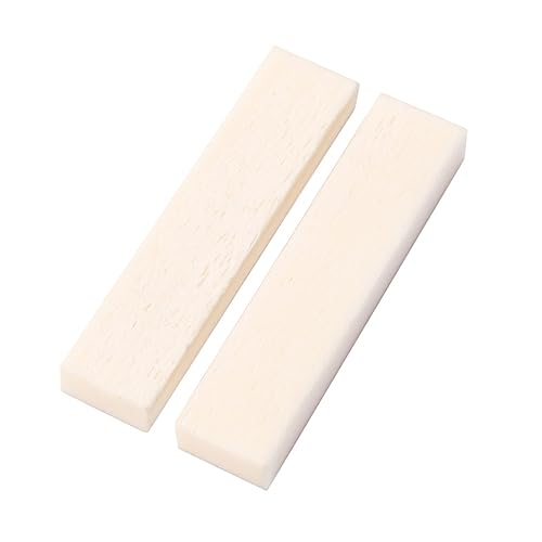 CIMAXIC 5 Pcs Guitar Bone Saddle Acoustic Instrument Accessory Genuine Buffalo Bone Material Premium Tone Quality