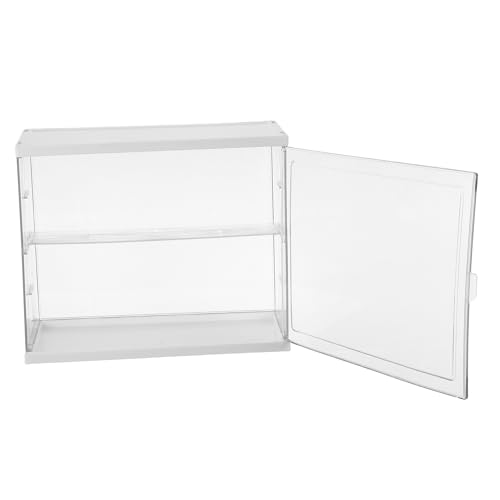 GALPADA Vitrina de Acrílico Transparente para Figuras de Acción Grande 1 Estante Ajustable Caja Expositora Antipolvo para Coleccionables Estuche Protector para Minifiguras y Maquetas