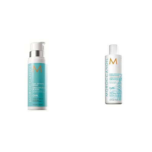 Crème Modelage des Boucles Moroccanoil et après-shampooing duo 250ml pour de beaux cheveux