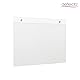 Deflecto Wand-Schildhalter vorgebohrt Querformat A4 transparent