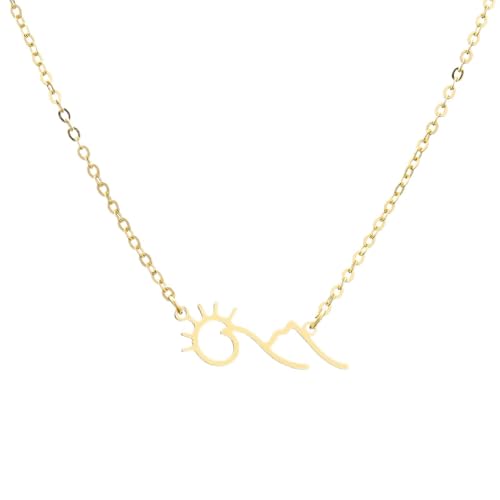 Collier Sunshine Sunrise pour femme idéal pour les randonnées et le quotidien