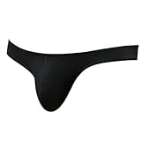 Pdbokew Men's Thongs Underwear Comfortable T-Back G-String Black XX-Large