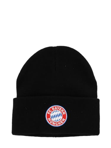 Bonnet tricoté FC Bayern Munich pour enfants coloris noir avec logo