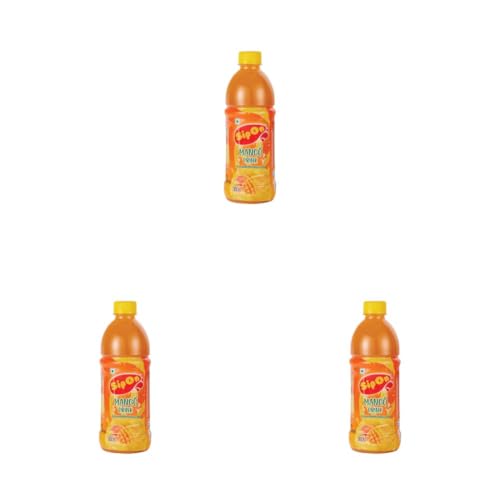 Image of Bindu Sipon Delightful Mango Fruit Flavoured Refreshing Summer Drink - 500ml Pet Bottle (Pack of 3)