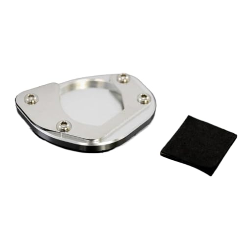 Placa de soporte lateral de aluminio anodizado para F650GS 08-12, plata