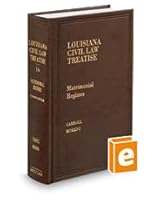 Matrimonial Regimes, 4th (Vol. 16, Louisiana Civil Law Treatise Series) B09C6QP9G5 Book Cover