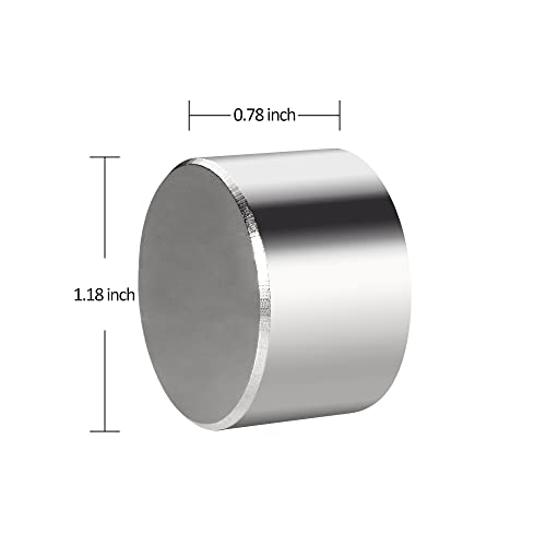 Realth Neodymium Magnets Disc, Thick Disc Magnet, Rare Earth Magnetic for Research Industrial Purposes Educational (MC301)