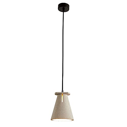 Suspension luminaire LED terrazzo gris pour l'éclairage feutré de votre chambre