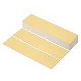 PATIKIL 8x2 Leer Namensschilder, 20Stück Benutzerdefinierte Gravierte Namensschild Rechteck Lasergravur Rohlinge für Personalisierte Namensschilder Bürotür DIY Malbedarf, Gold, Weiß