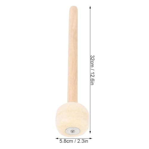 Baguettes de batterie pointe feutre souple manche bois - 2