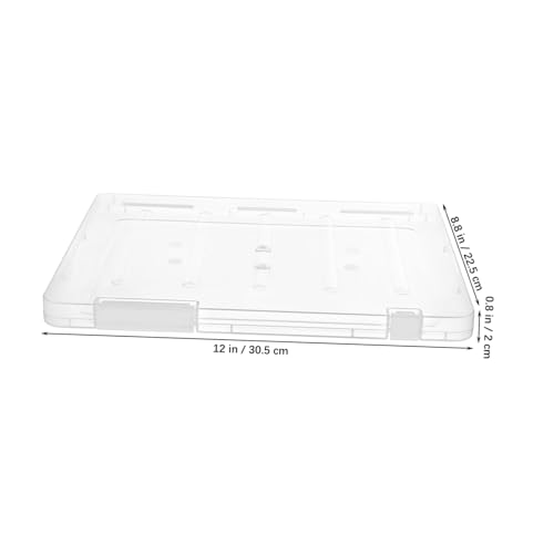 Boîtes de rangement plastique transparentes SHINEOFI pour documents | Lot de 6