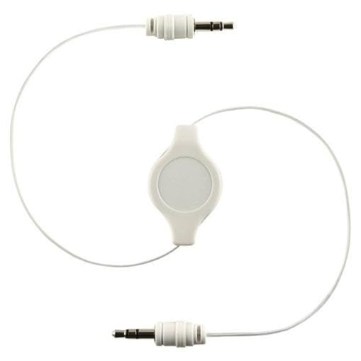 Cable Auxiliar Retráctil 3.5mm compatible con Auto y Audio miniatura 3