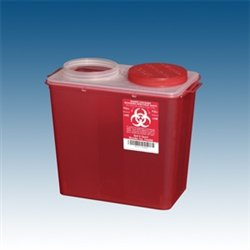 Sharps Container, 8 qt. Red Big Mouth, case/20