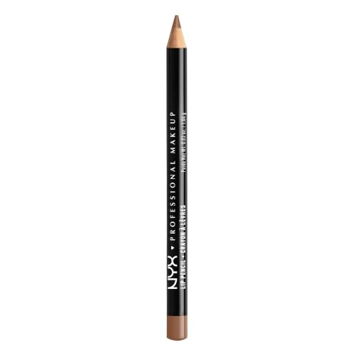 NYX Professional Makeup Slim Lip Pencil Creamy Long-Wearing Lip Liner to Prevent Bleeding Buttery-Soft Precision Pencils for Defined Lips Shade: 857 Nude Beige