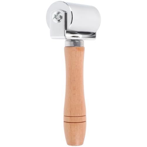 Rouleau à maroquinerie en fer et bois pour un pressage parfait du cuir