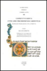 Commentum Medium Super Libro Peri Hermeneias Aristotelis. Translatio Wilhelmo De Luna Attributa. Averrois Opera Series B (Averroesalatinus) (Latin Edition)      Hardcover – January 1, 1996