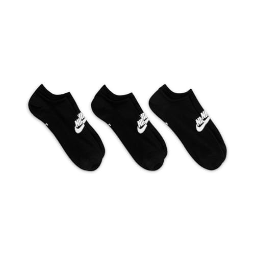 Image of Nike Unisex Adult Sportswear Dri-FIT Everyday Essential No-Show Socks (3-Pack) | Mens and Womens