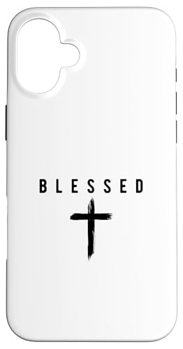 Blessed Christian Faith Cross Jesus Christ Carcasa para iPhone 16 Plus