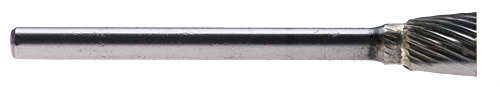 Fresa de carburo cabeza 1/4" y fuste 1/8" corte simple miniatura 1