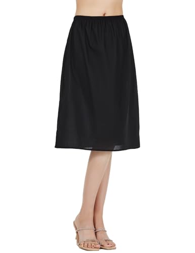 Image of BEAUTELICATE Womens Half Slip 100% Cotton Vintage Underskirt in 3 Lengths