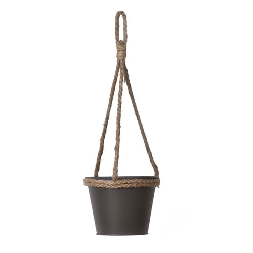 MEAKTSMI Maceta colgante para interior para decoración de jardín, macetas colgantes de hierro, para la oficina del hogar, macetas colgantes, decoraciones de balcón