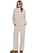 Lounge Sets for Women Womens Fall Fashion Must Haves 2025 Two Piece Set Travel Pants Teacher Outfits Sweat Matching Sets Winter Clothing Old Money Clothes 2 Piece Sweatsuits Sweatpants Loungewear