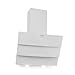 Klarstein Antonia - Campana extractora, 3 potencias, 65 W, Extracción de aire hasta 350 m³/h, Vidrio frontal, Panel de control táctil, Luces y pantalla LED, Recirculación aire, Aluminio, 60cm, Blanco