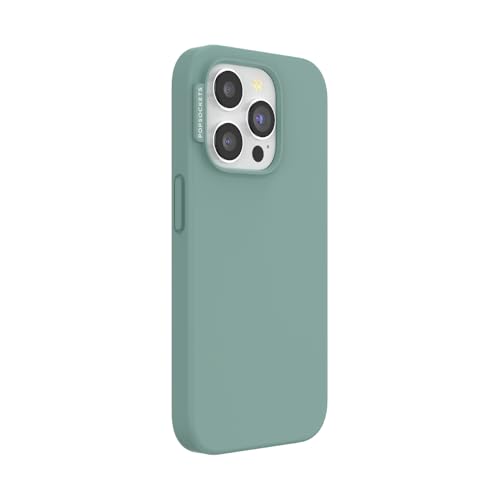 Image of PopSockets iPhone 15 Pro Phone Case with MagSafe, Wireless Charging Compatible, Blue - Terquoise