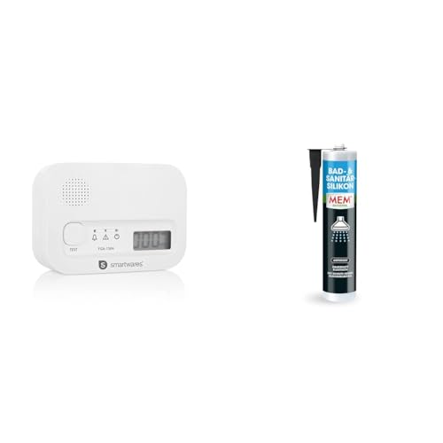 Smartwares Kohlenmonoxid melder & MEM Bad- & Sanitär-Silikon