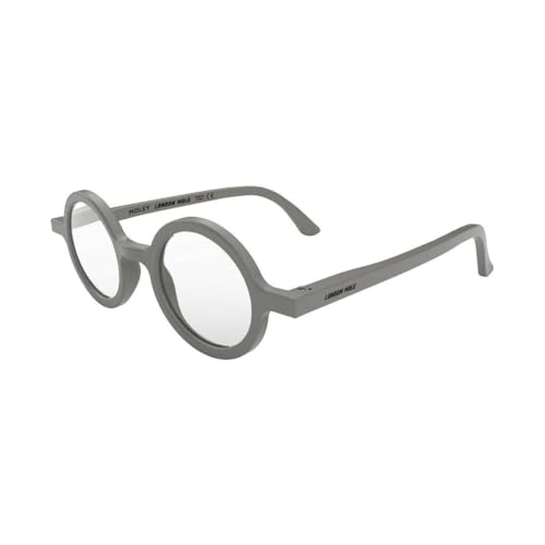 Image of LONDON MOLE Moley Blue light glasses | Round-shaped blue blockers | Anti-eyestrain | Unisex | Spring Hinges