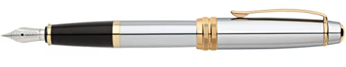 Image of Cross Bailey Medalist Refillable Fountain Pen - Medium Point, Black Ink, Presented in a Premium Gift Box