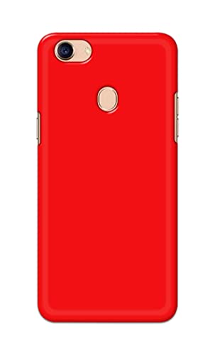Image of PRINTFIDAA Printed Hard Back Cover Case for Oppo F5 | Oppo F5 Youth | Oppo F5 Plus Back Cover (Plain Red) -1803