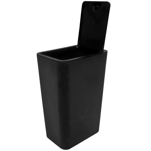 Poubelle cuisine noire haut de gamme au design élégant et épuré