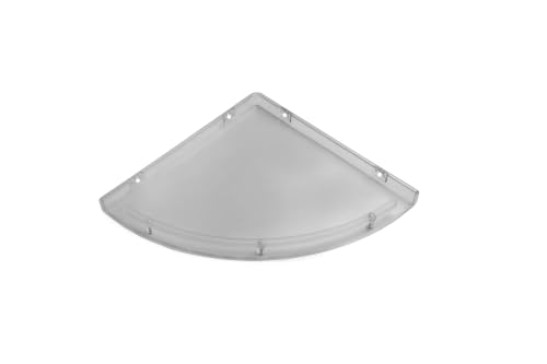 Image of RAB ABS Plastic Organizer | Multi-Compartment Storage Rack (Code:- ACP Soap Dish Double & Paste Holder, Pack of 1 Piece) (Clear, 13 inch, U 311, Corner Set Clear)