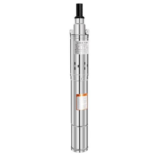 CHIMHOON 3 Zoll Brunnenpumpe, Tiefbrunnenpumpe Sandverträglich 0.25 kW 1600 L/h Pumpe, für das Bohren von Brunnen, die Bewässerung von Bauernhöfen, die Bewässerung von Vieh usw