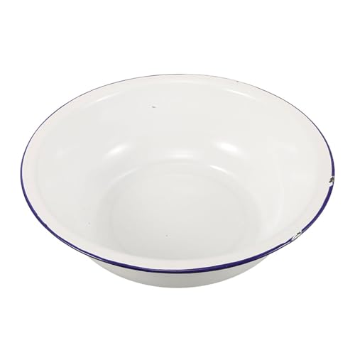 Cuenca esmaltada para baño de pies vintage de 16 pulgadas