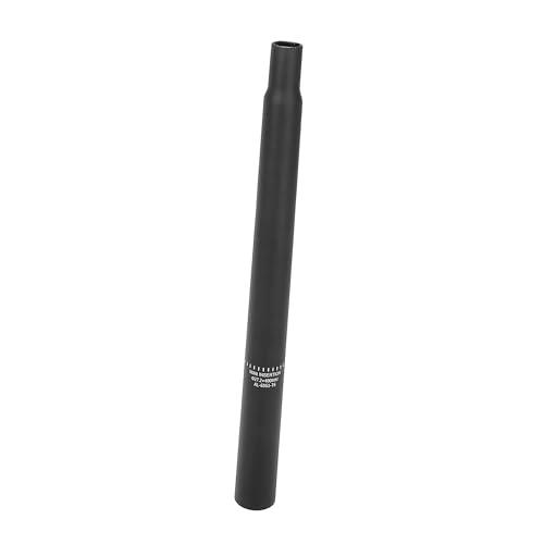 BULLSPANN 自転車シートポスト アルミニウム合金 シートチューブ スケールマークなし ユニバーサル 27.2x400 mm ブラック 交換パーツ アクセサリー 交換用
