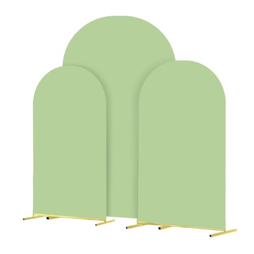 3 piezas cubiertas de arco spandex para bodas, 6 a 7.2 pies miniatura 1