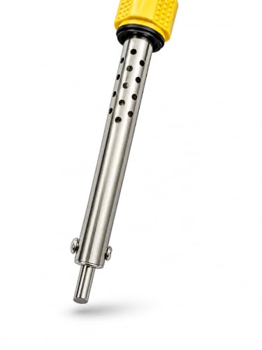 Image of Multi Purpose Soldering Iron, 220V-60W, Fast Heating, Steel Tip, Yellow, 24.77 cm, for Electronics, DIY Projects