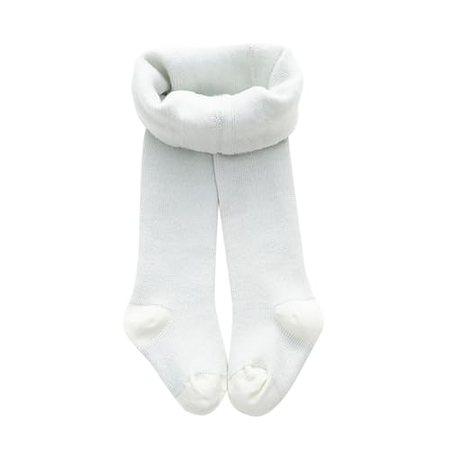 Baby Girls Tights Fleece Lined Leggings Winter Thick Warm Pantyhose Stocking Seamless Knit Cotton Footed Pants