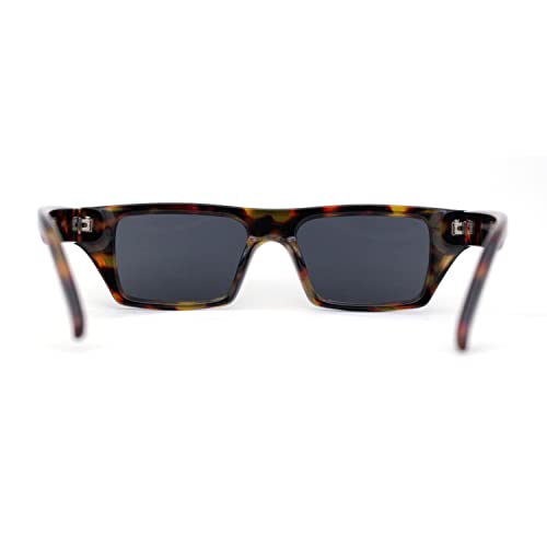 SA106 Womens Retro Inset Lens Narrow Horn Rim Mod Plastic Sunglasses4