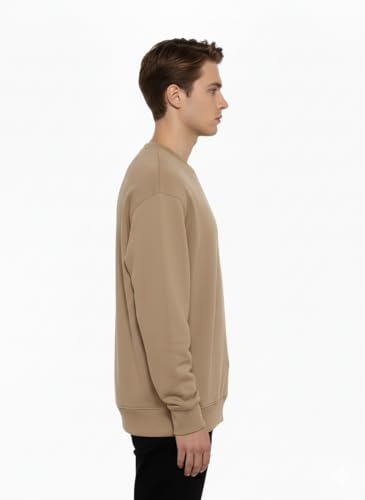 Image of Premium Winter Sweater for Men's, Black, Long Sleeve Crewneck