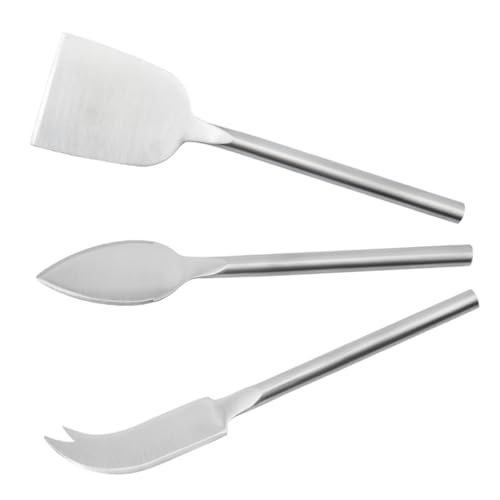 HEALLILY 3pcs Cheese Tools Ergonomic Cheese Cutter Fork Spatula Kitchen Baking Utensils Serving for Home Restaurant Use