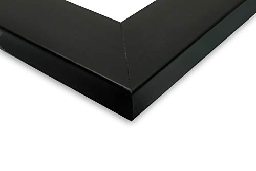 Image of Photo frame 8x12 /A4 Inches set of 2 Black Color Glass & Synthetic Wood Hanging /Table Top Modern Photo Frame for Wall Decoration
