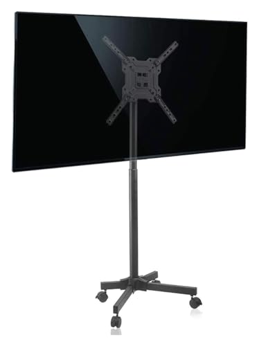 Soporte móvil para TV con ruedas y estante vertical miniatura 2